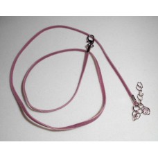 Halsband aus Velours - lila